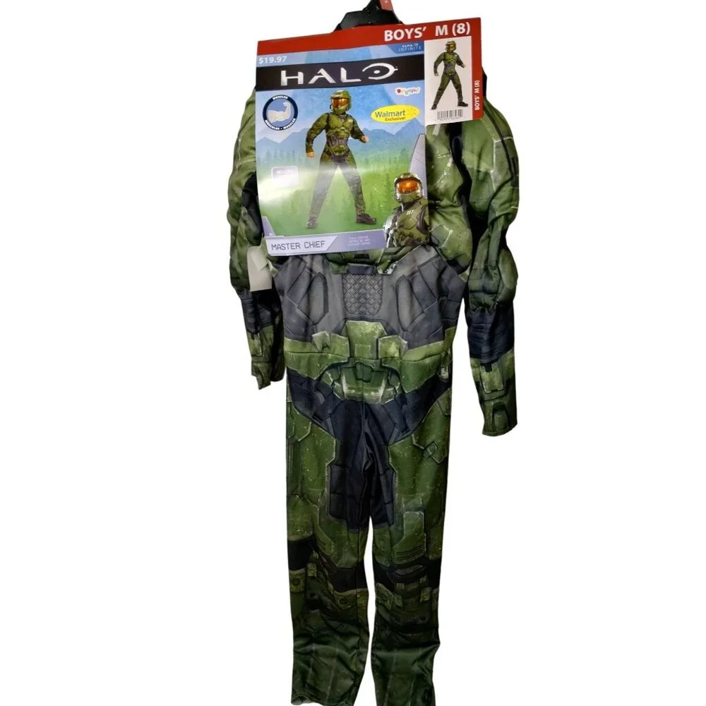 Disguise Boys M (8) Halo Infinite Master Chief With Helmet Halloween Costume